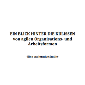 Ein Blick hinter die Kulissen von agilen Organisations- und Arbeitsformen
