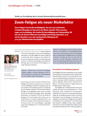 Zoom-Fatigue als neuer Risikofaktor